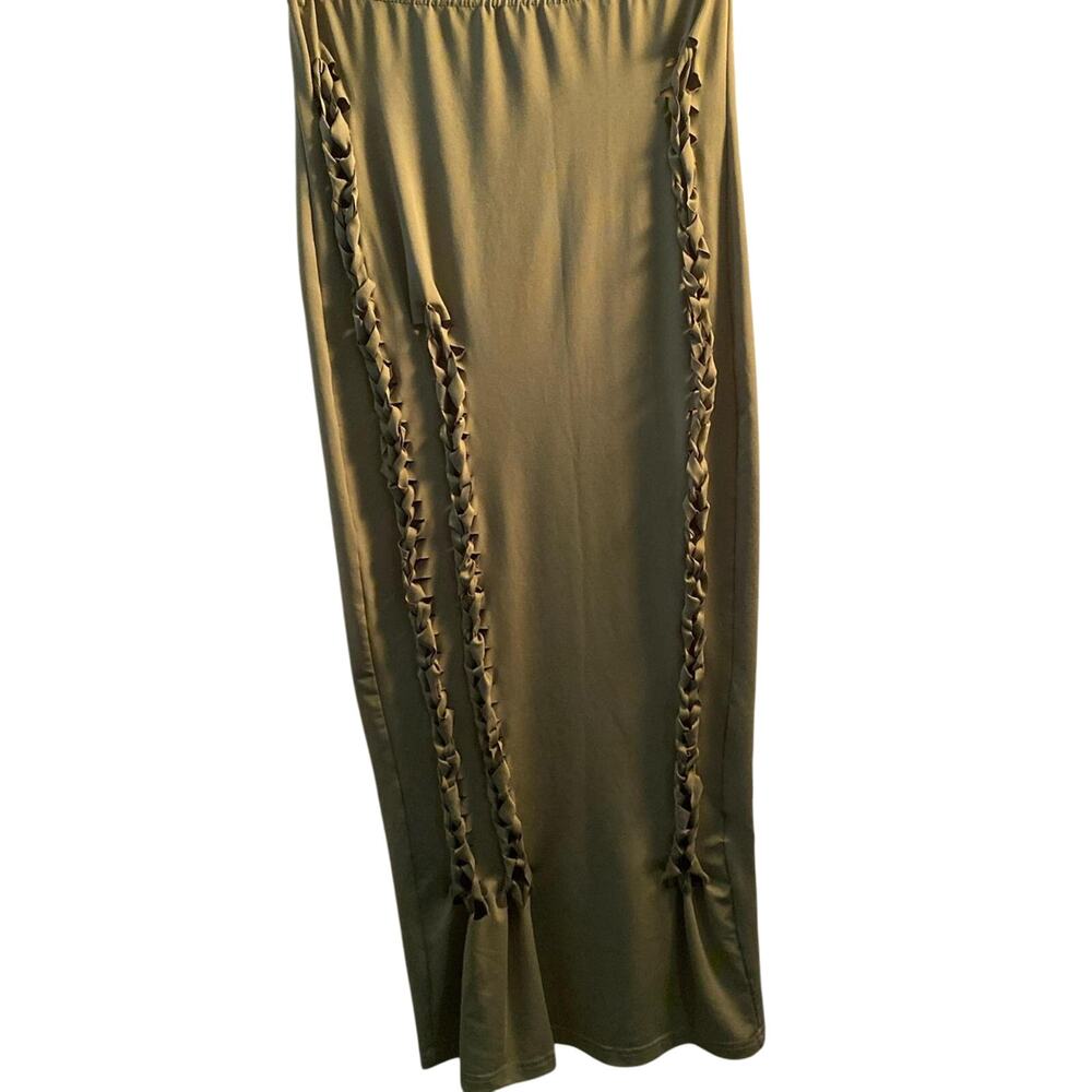 🌿 Olive Green Maxi Skirt – Elegant, Flowy, and Perfect for Any Occasion!